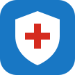 Shield with Swiss cross icon